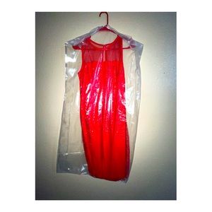 beautiful lady dress, red, brand j Taylor